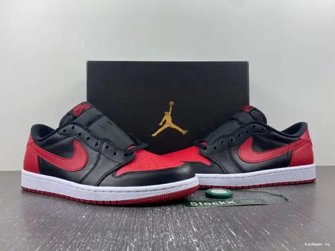 Rep Kickmax Air 1 Low 705329-001 Bred Retro Jordan 0412